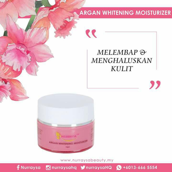 Kelebihan Argan Whitening Moisturizer Nurraysa