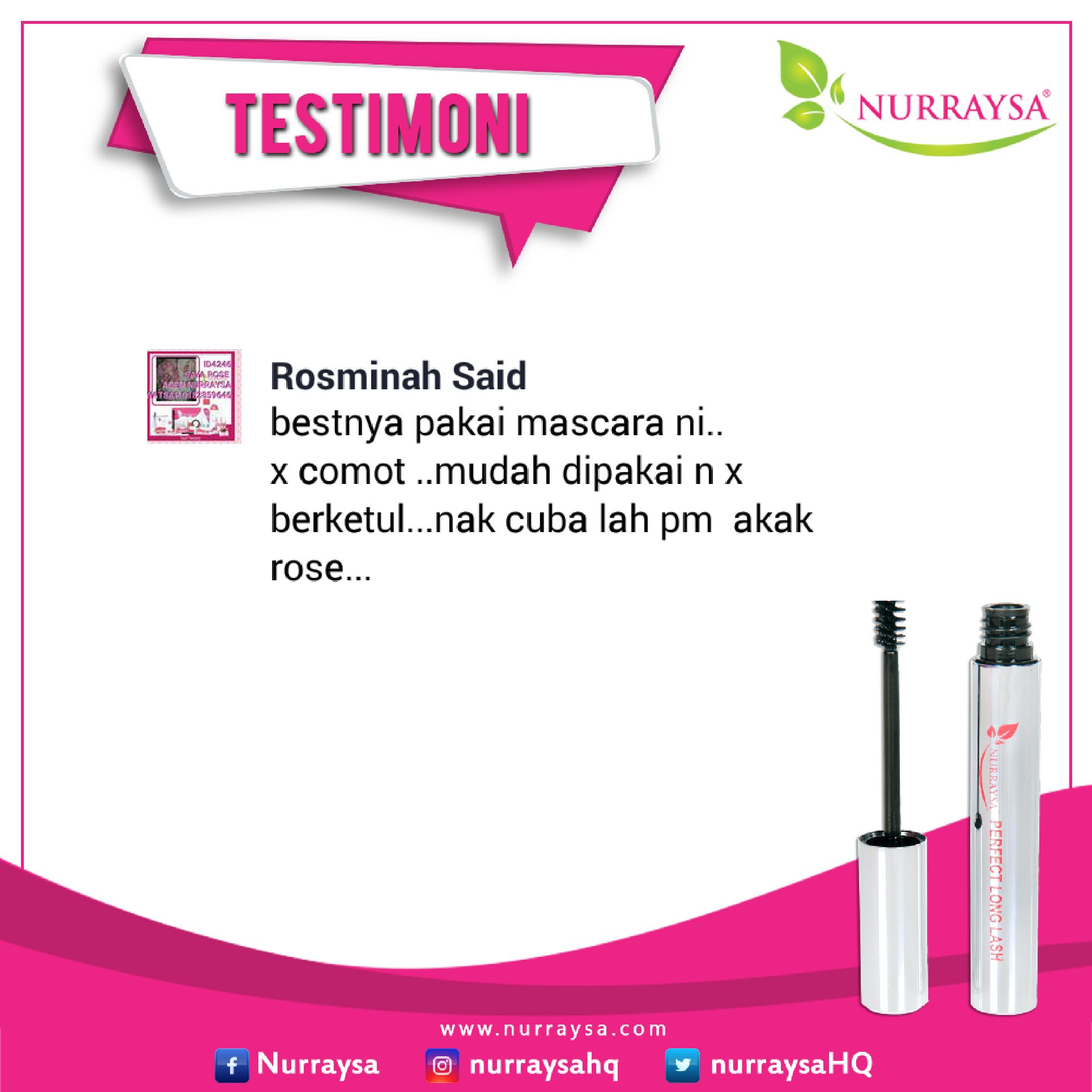 Tips Memilih Mascara Yang Sesuai Dengan Bulu Mata Nurraysa