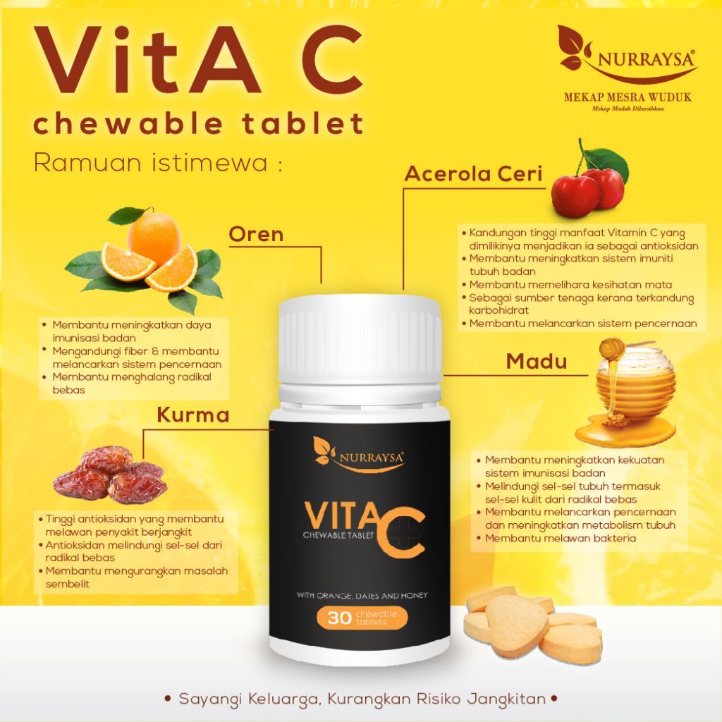 Kepentingan Vitamin C Untuk Tubuh Badan