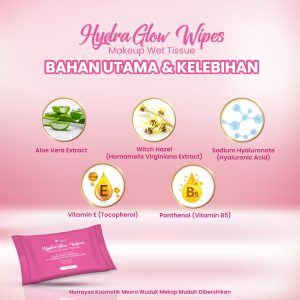 Hydra Glow Wipes MakeUp Wet Tissue