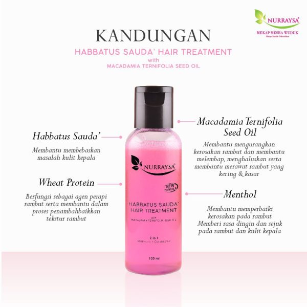 Habbatus Sauda'Hair Treatment With MacadamiaTernifolia seed oil