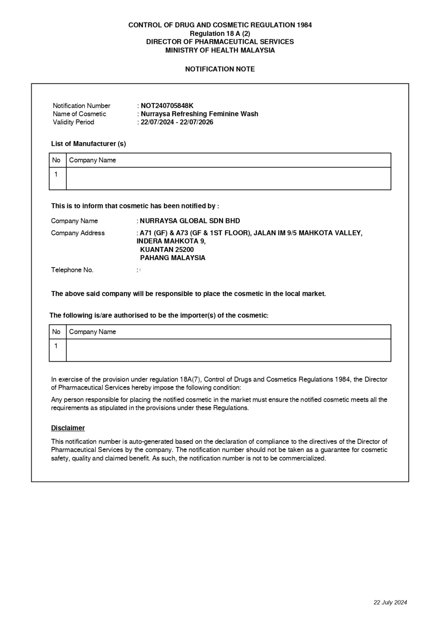 Exclusive Refreshing Feminine Wash