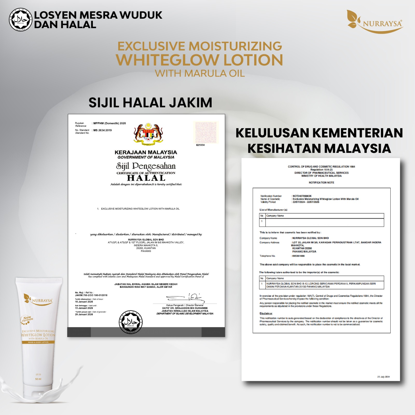 Exclusive Moisturizing Whiteglow Lotion with Marula Oil