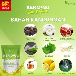 Ker Ding Ttox & Glow (Premix Black Tea with Lemon, Lemongrass, Honey & Misai Kucing)