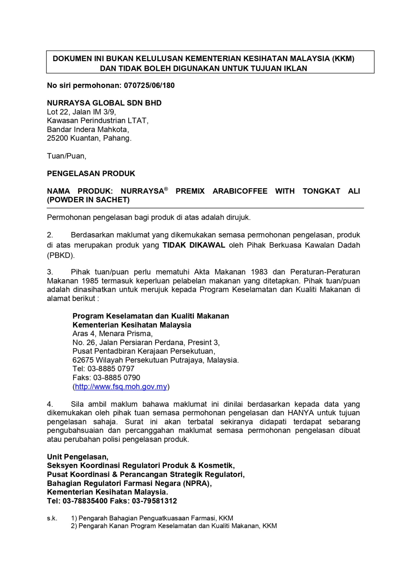 Premium Arabi Coffee with Tongkat Ali