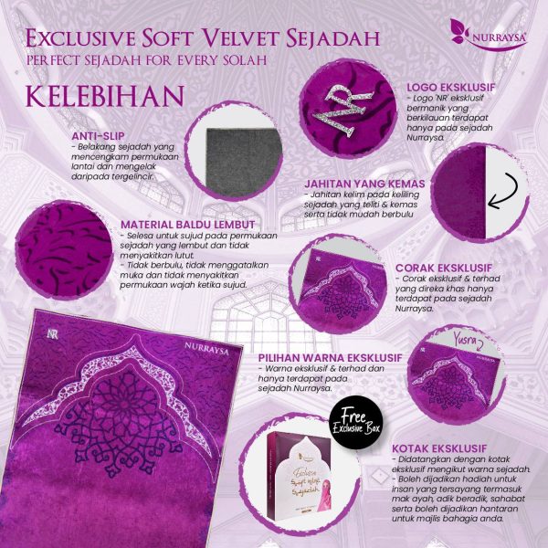 Exclusive Soft Velvet Sajadah