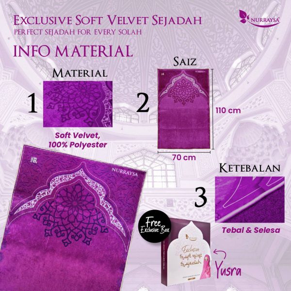 Exclusive Soft Velvet Sajadah